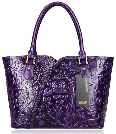 purple designer handbags for women.